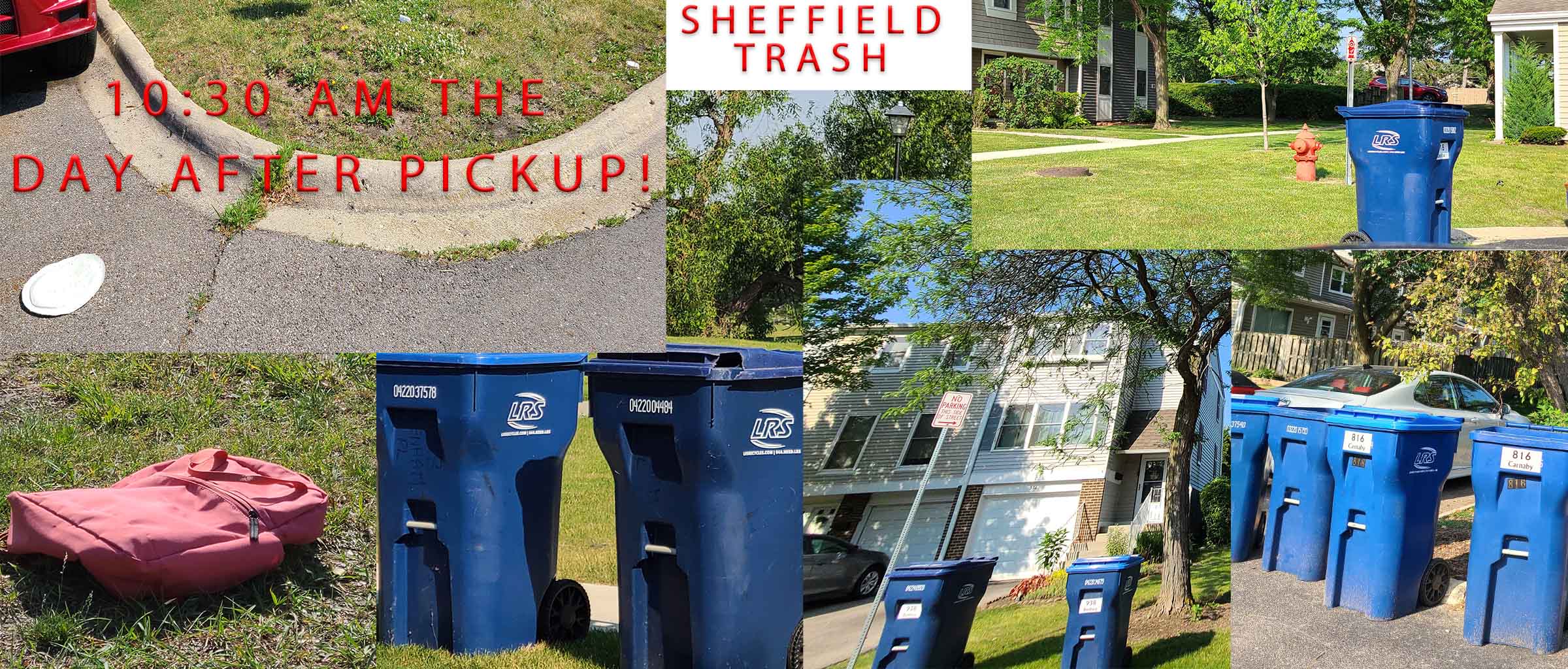 Sheffield Town Home Trash Day After